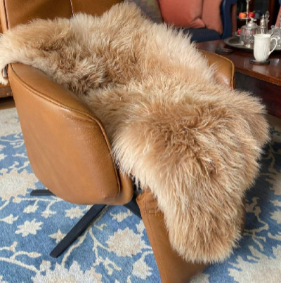 camel bruine schapenvacht