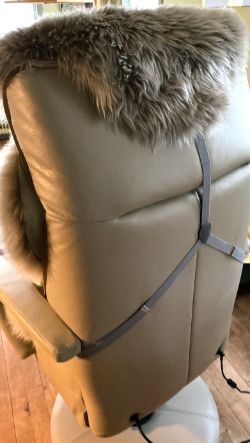 Schapenvacht relaxstoel, StaOp stoel