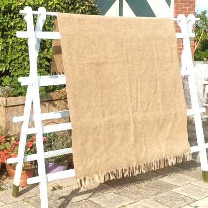 Wollen plaid - beige