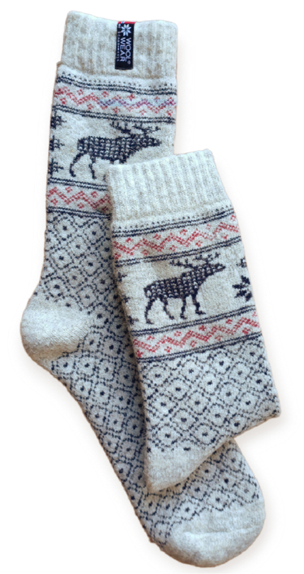 Noorse wollen sokken: eland