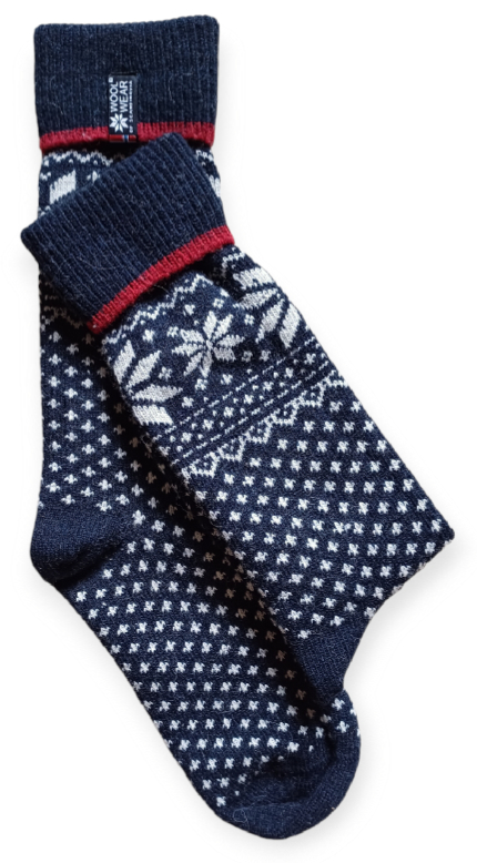 Noorse sokken in blauw